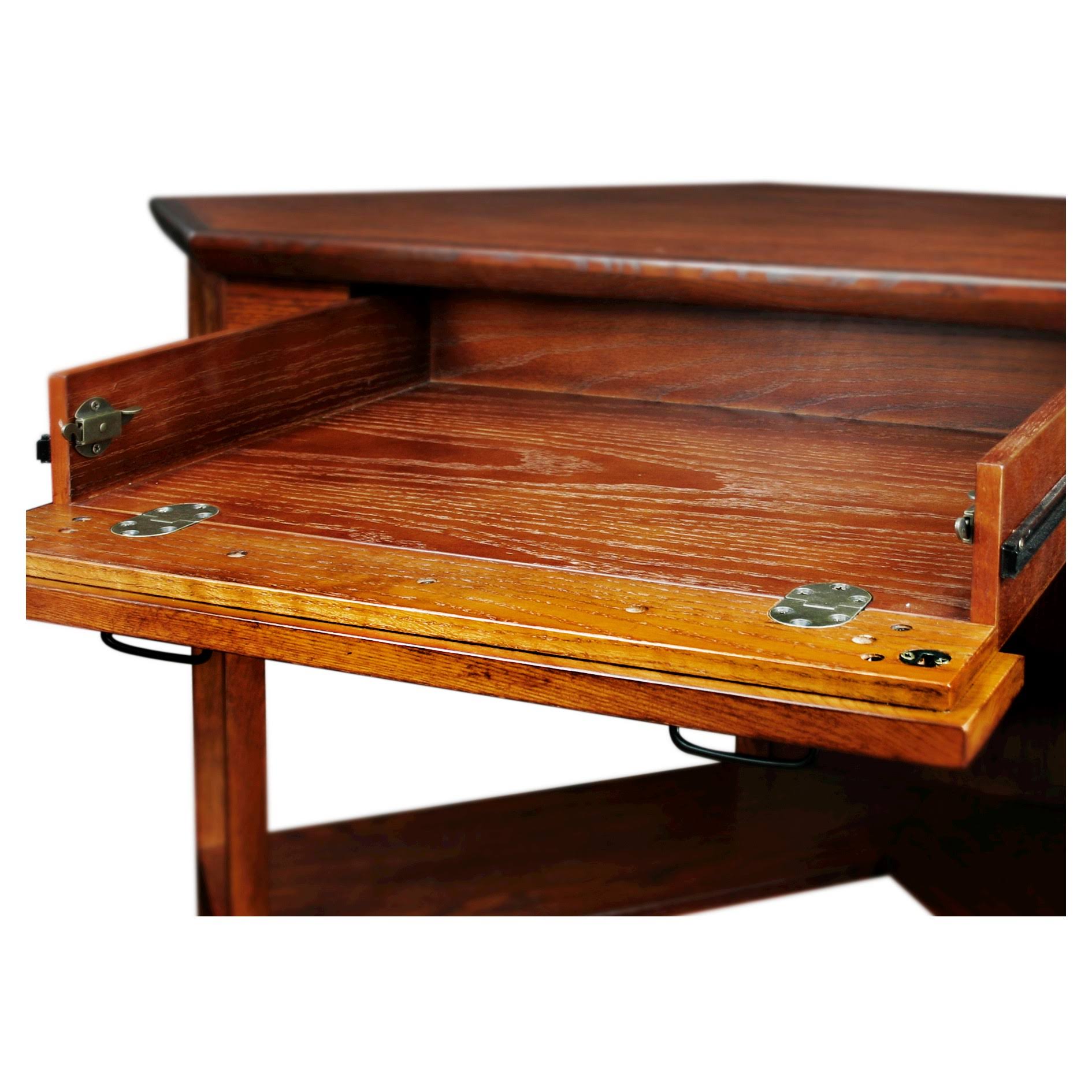 Leick Furniture Mission Corner Computer/Writing Desk, Oak - Image 3