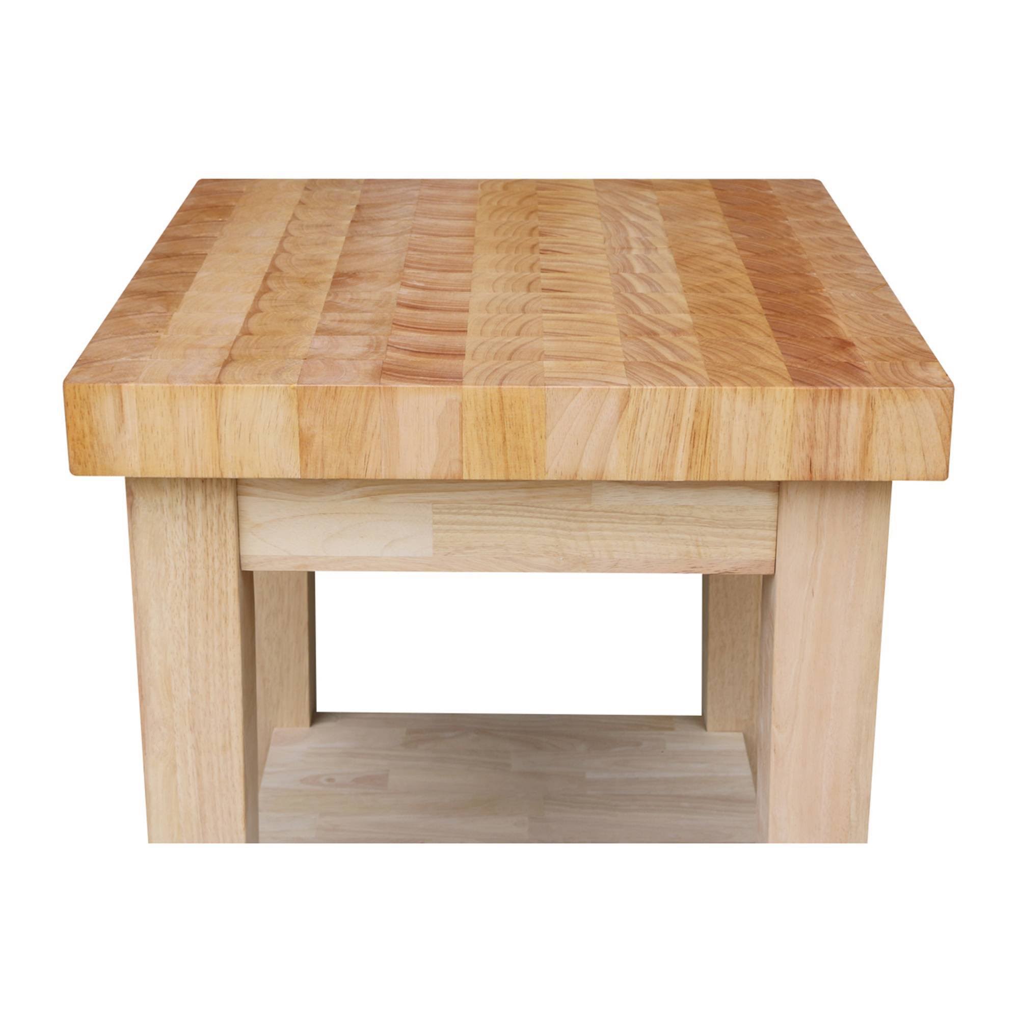 International Concepts Kitchen Island , Unfinished - Image 2