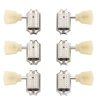 Gibson Deluxe Yellow Key Tuner Set, Vintage Nickel