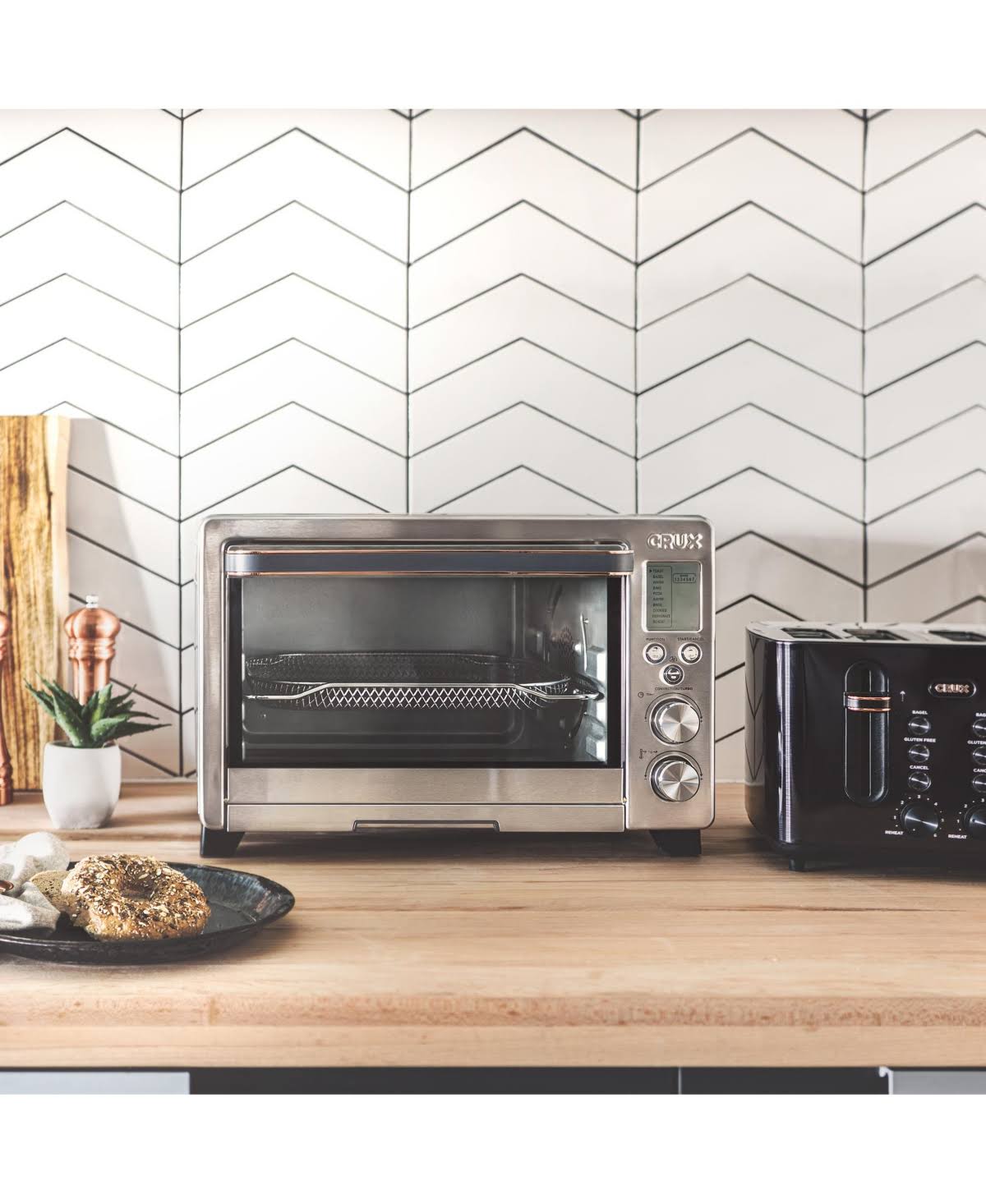 Crux 6 Slice Digital Air Frying Toaster Oven - Image 6