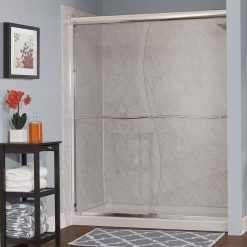 Foremost Cvss4872-Cs Cove 72 inch High x 48 inch Wide Sliding Framed Shower Door – Silver