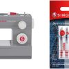SINGER Sewing 4432 Heavy Duty Extra-High Speed Sewing Machine with Metal Frame and Stainless Steel Bedplate & Universal Heavy Duty Machine Needles -5/Pkg