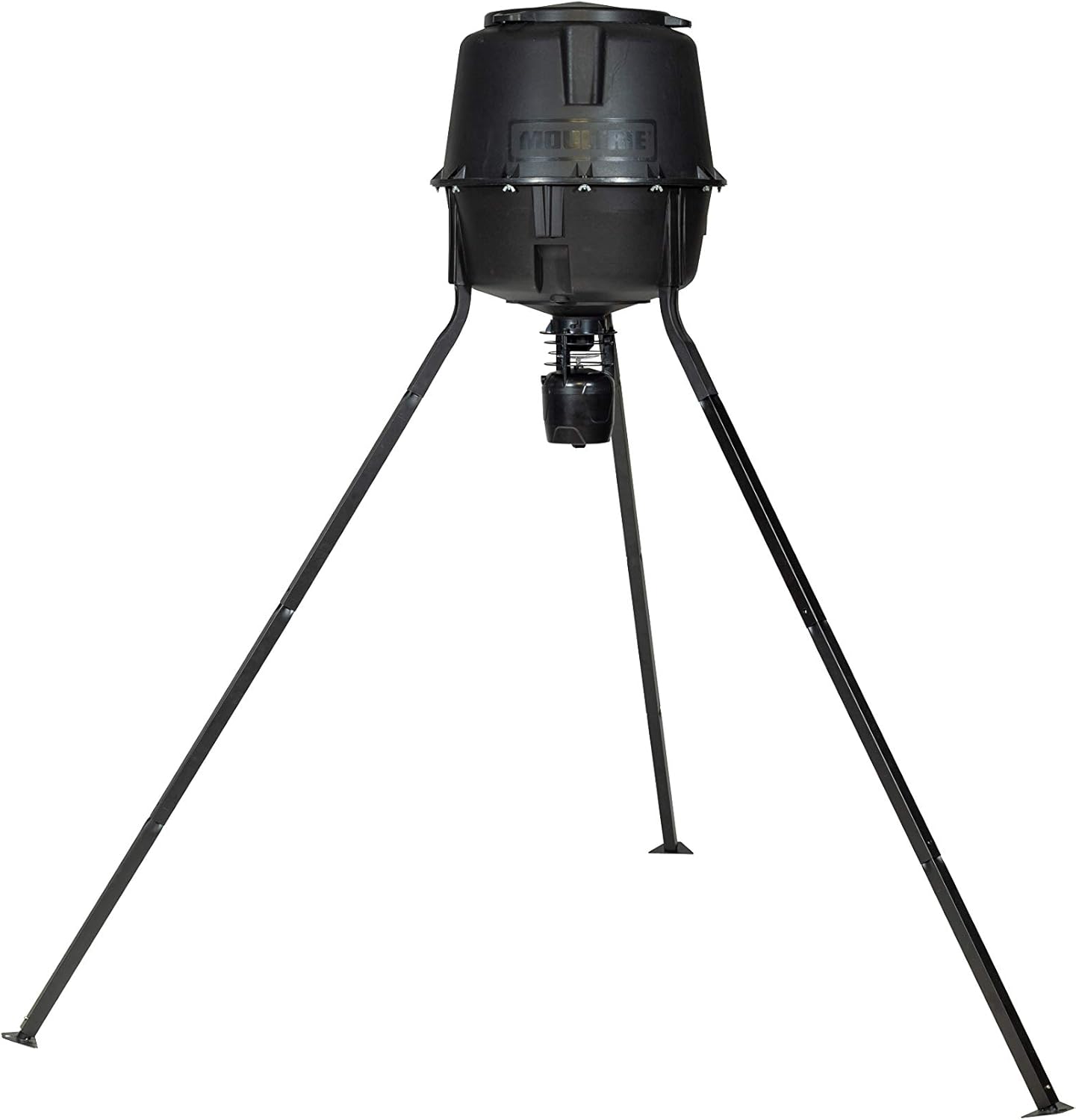 Moultrie 30 Gallon Spin Cast Deer Feeder Tripod 200 Pound Capacity Molded Plastic Tools-Free Assembly - Image 2