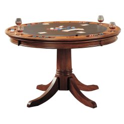 Alternative view of Hillsdale Furniture Parkview Round Game Table, Medium Brown Oak