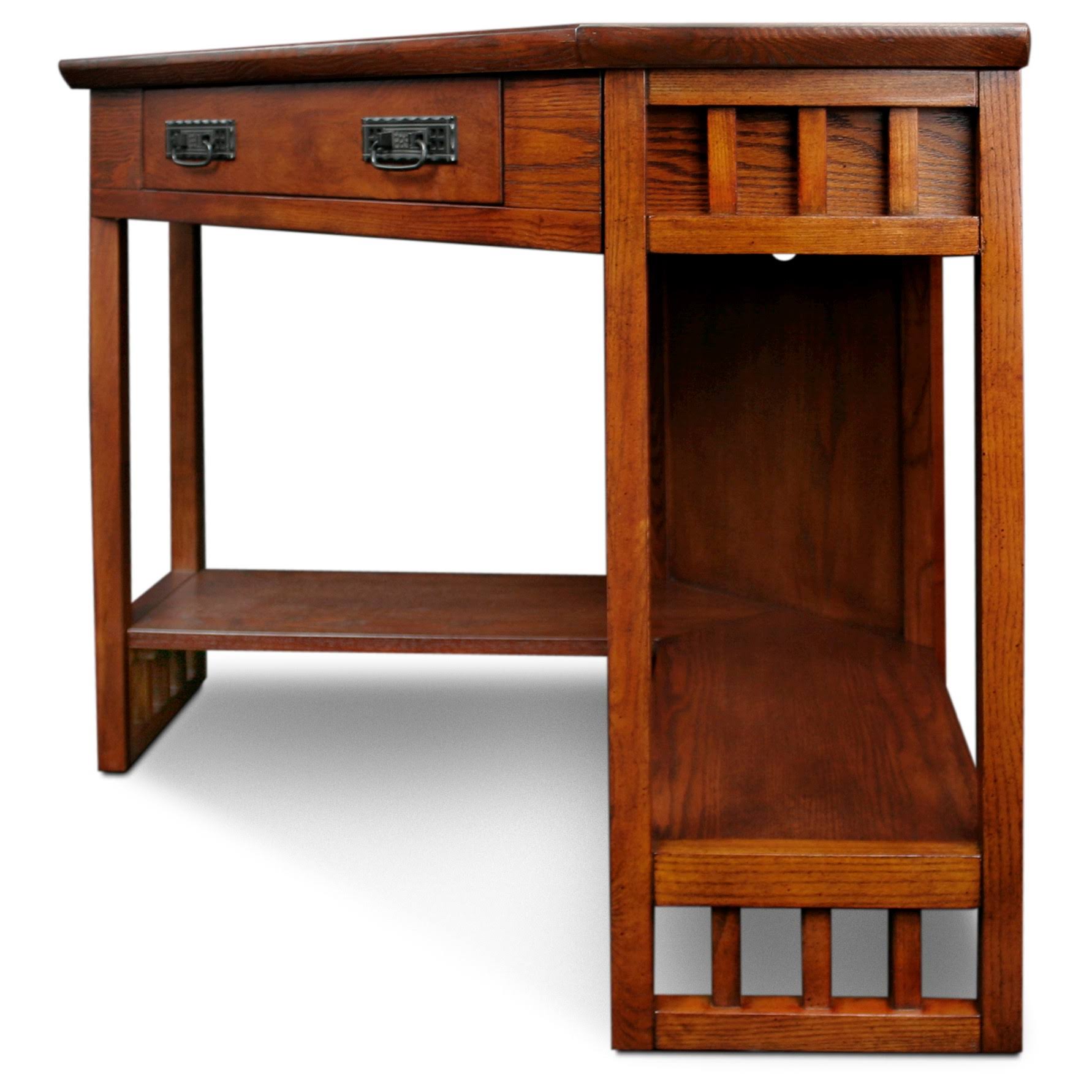 Leick Furniture Mission Corner Computer/Writing Desk, Oak - Image 6