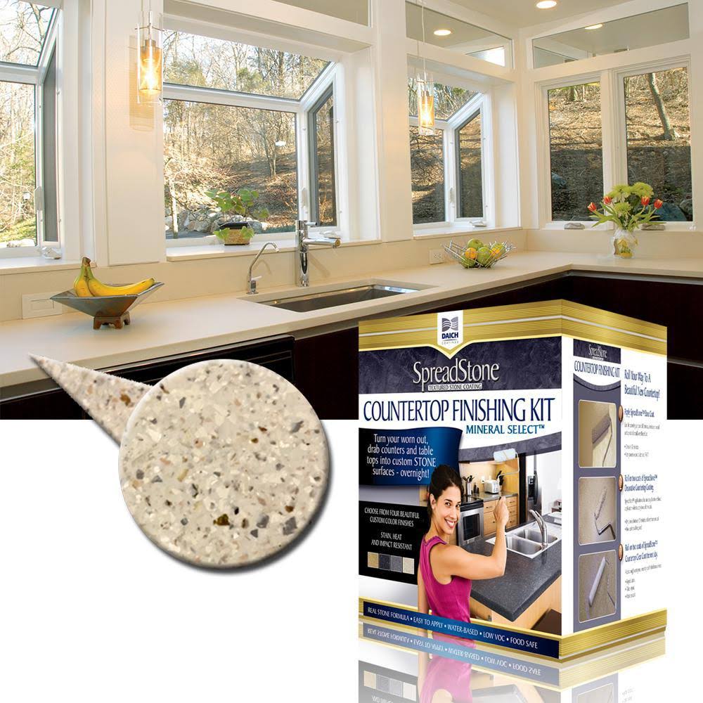 DAICH DCT-MNS-NW Quart SpreadStone Mineral Select Countertop Refinishing Kit, Natural White - Image 2