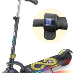 Alternative view of Gyroor Kids Electric Scooter, with 200W Motor & LED Visible Display, Colorful Lights, Adjustable Speed and Height, 10 Mph & 10 Miles Range Electric Scooter, Electric Scooter for Kids Ages 8-12