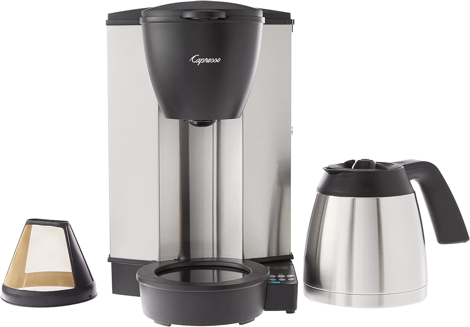 Capresso 485.05 MT600 Plus 10-Cup Programmable Coffee Maker with Thermal Carafe,Black - Image 2