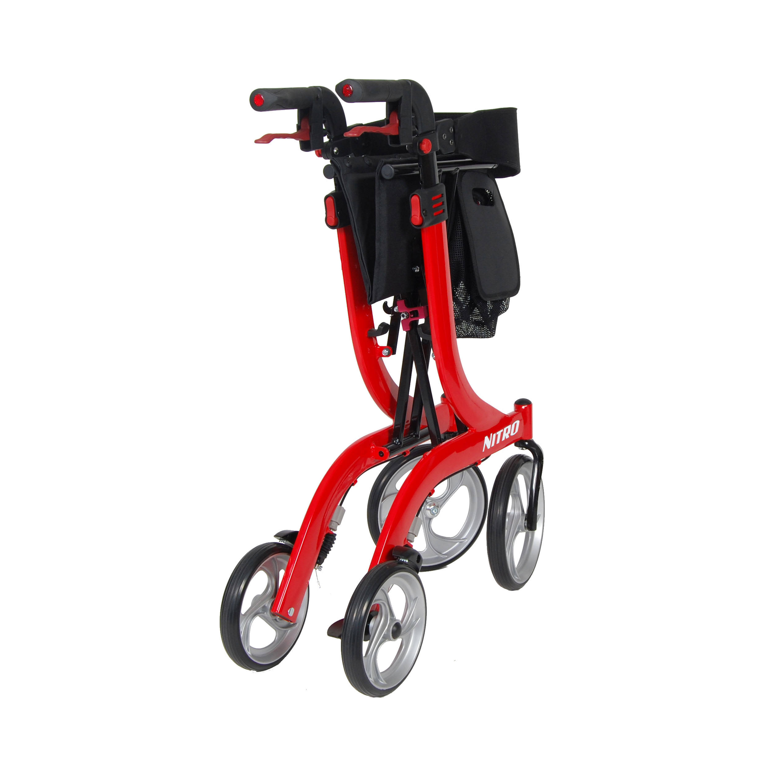 Drive Medical Nitro Euro Style Rollator Walker (Red) - Image 4