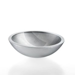WS Bath Collections Acquaio 53596 11-2/5 inch Stainless Steel Vessel Bathroom Sink from The, Size: 11.4, Silver