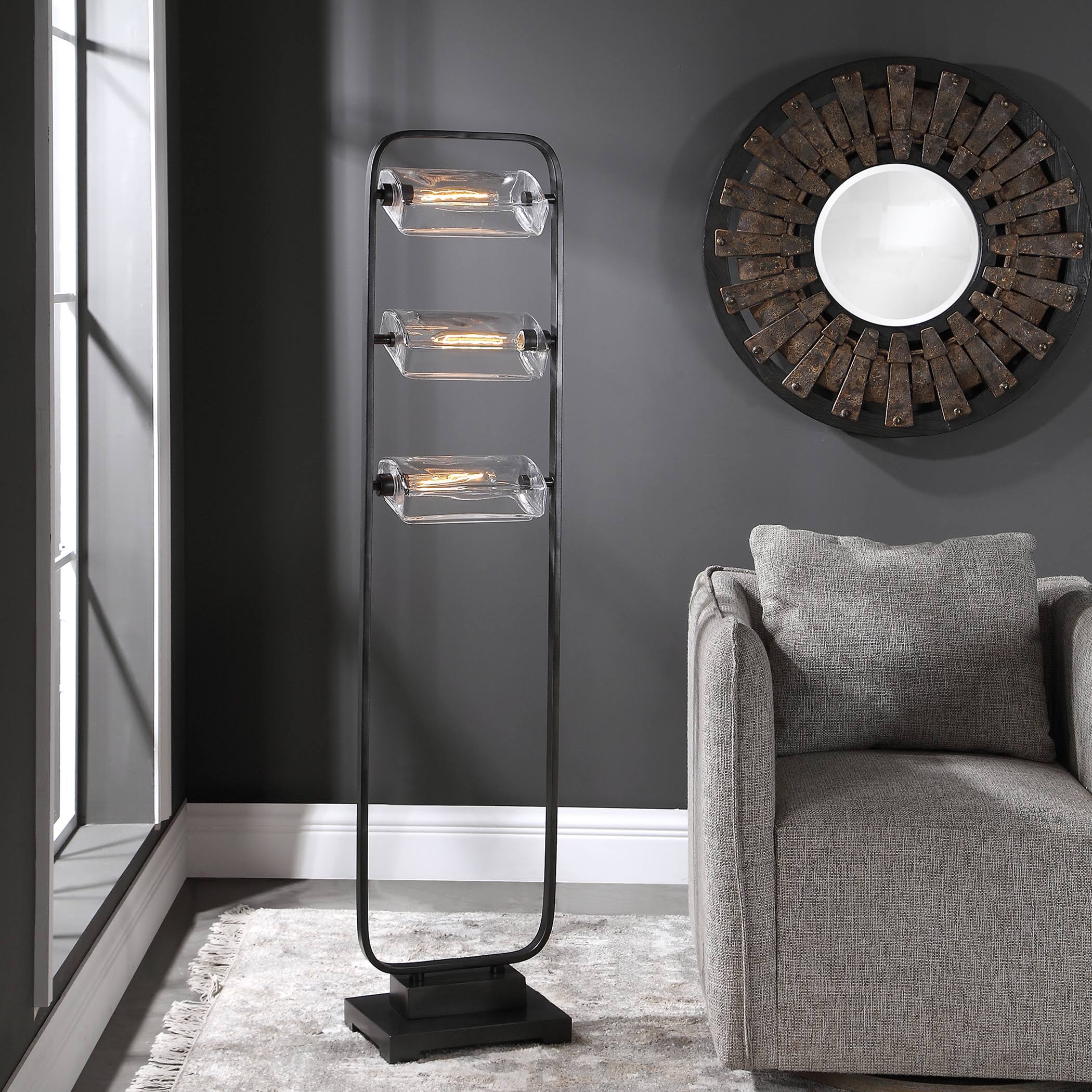Uttermost 28194-1 Pilato Industrial Floor Lamp - Image 3