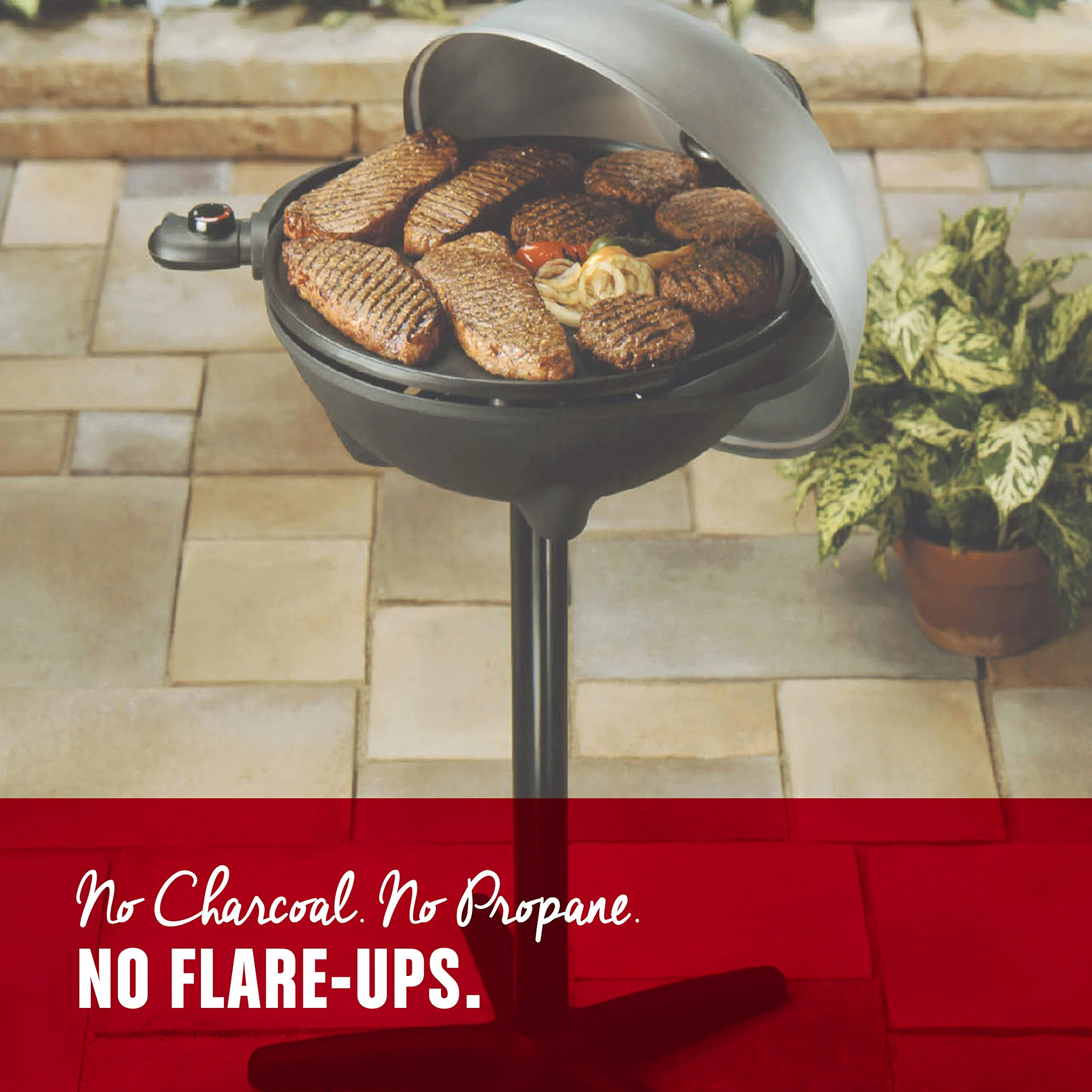 George Foreman Silver 12+ Servings Upto 15 Electric Grill - Image 7