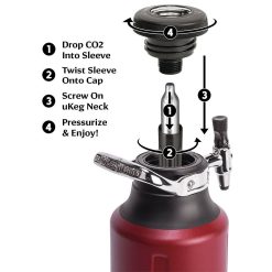 Alternative view of GrowlerWerks uKeg Go 64oz Growler