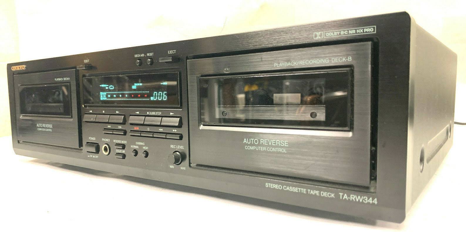 Onkyo TA-RW544 – Dual cassette deck – black - Image 2