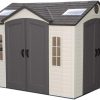 LIFETIME 10 FT. X 8 FT. OUTDOOR STORAGE SHED (Model 60001)