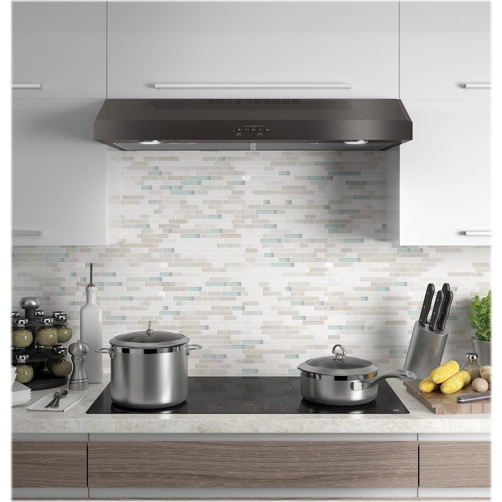 GE – 36 Convertible Range Hood – Black stainless steel - Image 2
