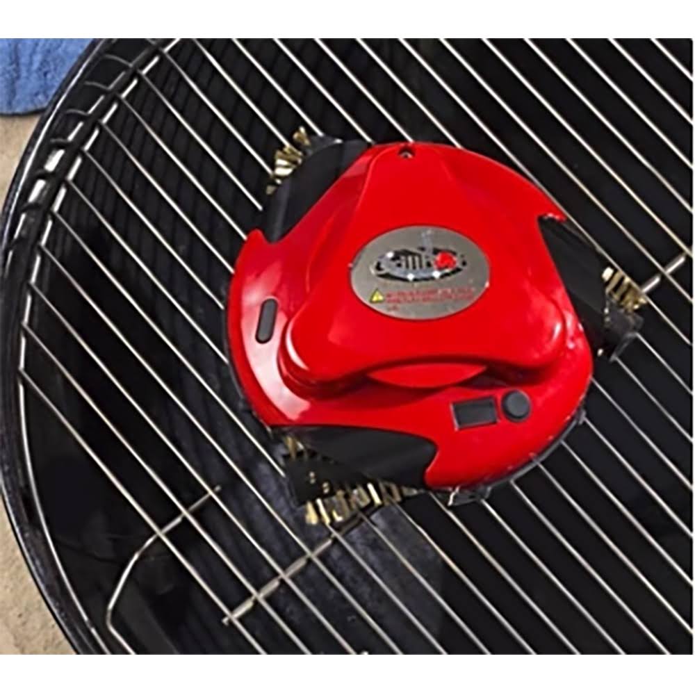 Grillbot BUN3:RED Automatic Outdoor Grill Cleaning Robot with Carry Case, Red - Image 4