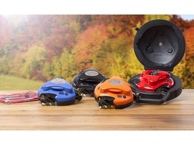 Grillbot BUN3:RED Automatic Outdoor Grill Cleaning Robot with Carry Case, Red - Image 9