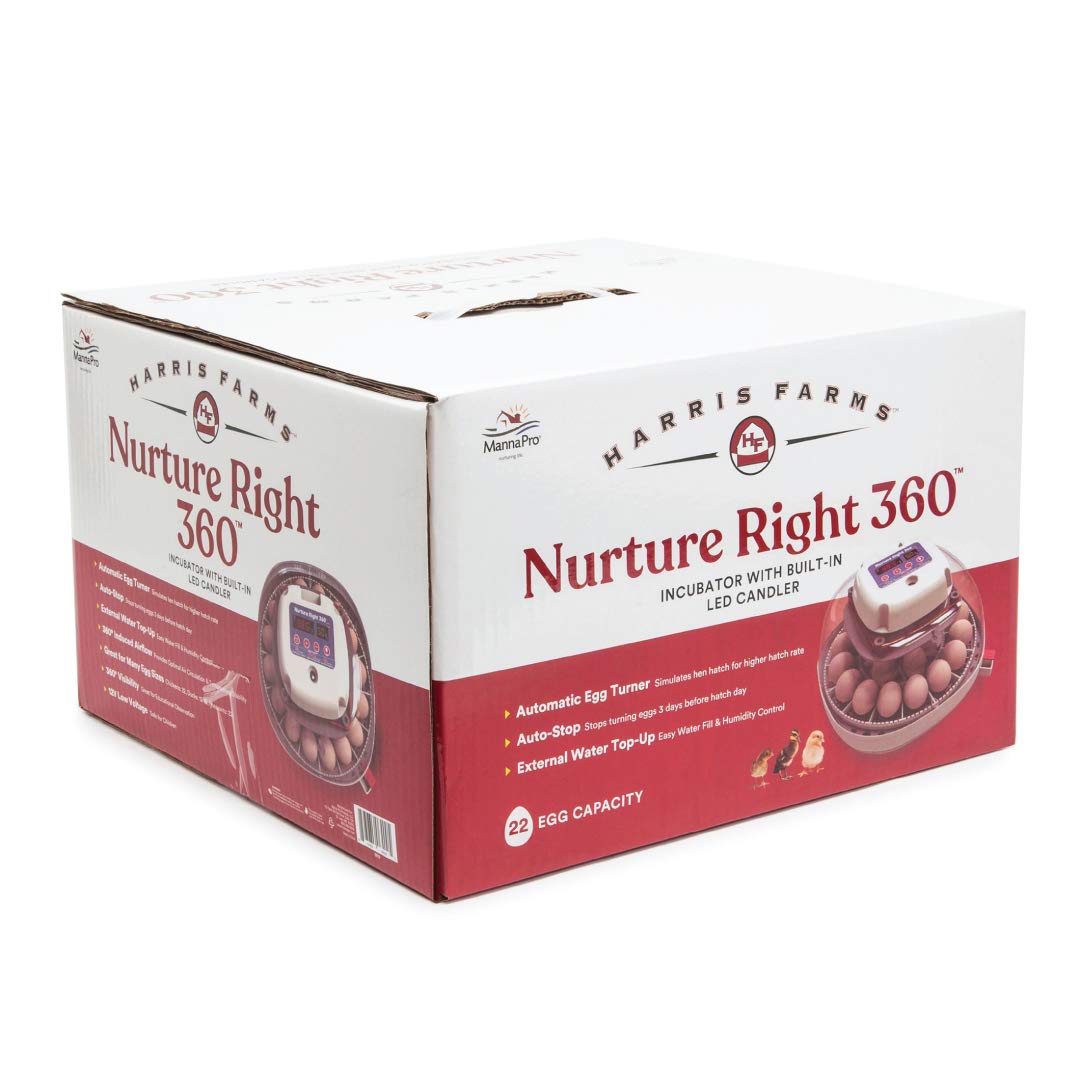 Manna Pro Harris Farms Nurture Right Incubator | Egg Incubator for Hatching Chicks | 360 Degree View - Image 8
