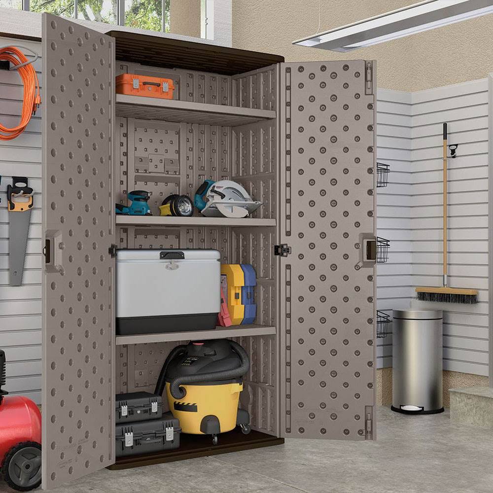 Suncast Mega Tall Utility Storage Cabinet - Image 9