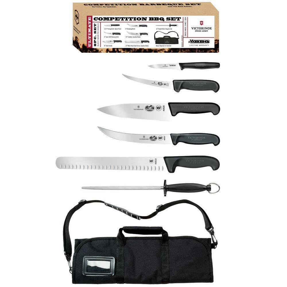 Victorinox Fibrox Black Natural 7 Piece Pro Competition BBQ Set - Image 2