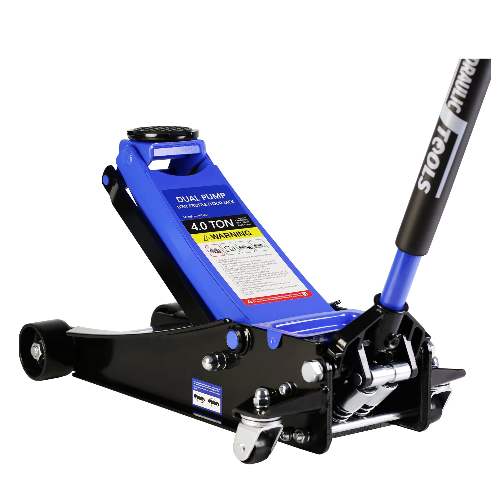 CQSXDA Floor Jack, 4 Ton Low Profile Floor Jack, Heavy-Duty Steel Racing Floor Jack with dual Piston Quick Lift Pump, Floor Jack Lifting Range 4-21 - Image 8
