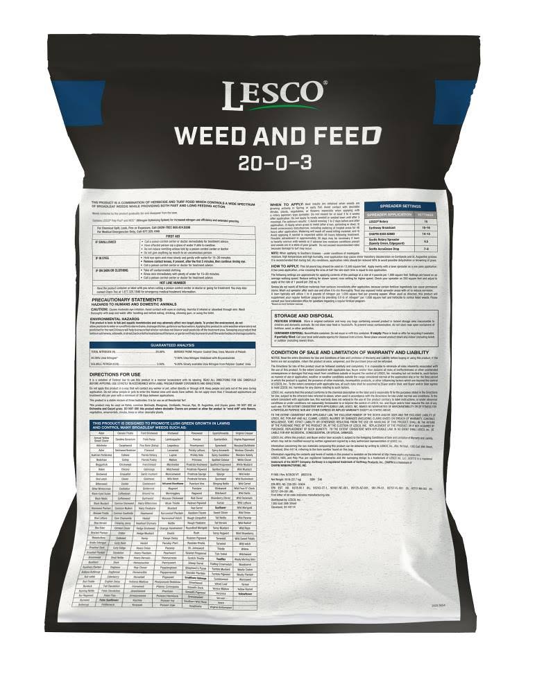 Lesco 50-lb 14700-sq ft 20-0-3 Weed u0026 Feed | 2759164 - Image 2