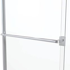 Alternative view of Basco 3500-44SRN Classic 64-1/2×22 High x 44×22 Wide Bypass Framed Shower Door with Silver
